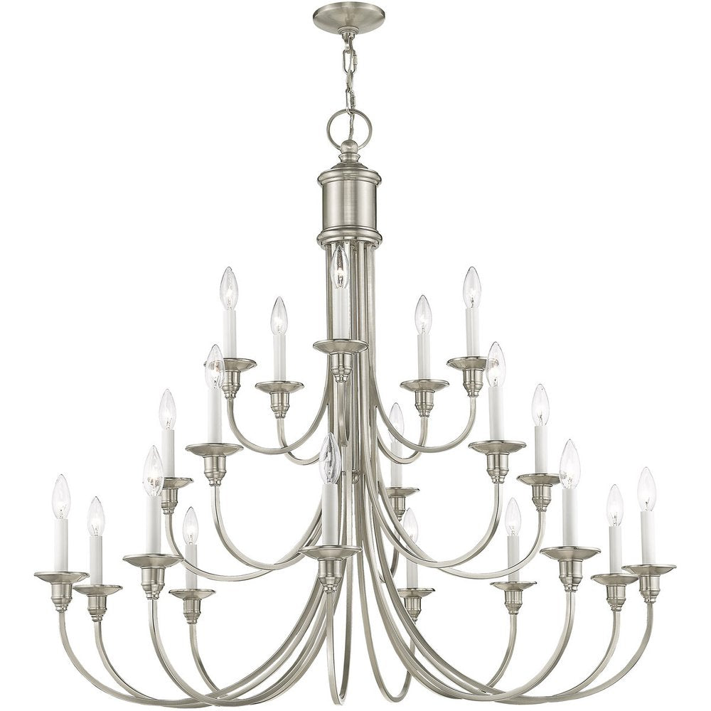Multi Light Dimmable Chandelier With Shades