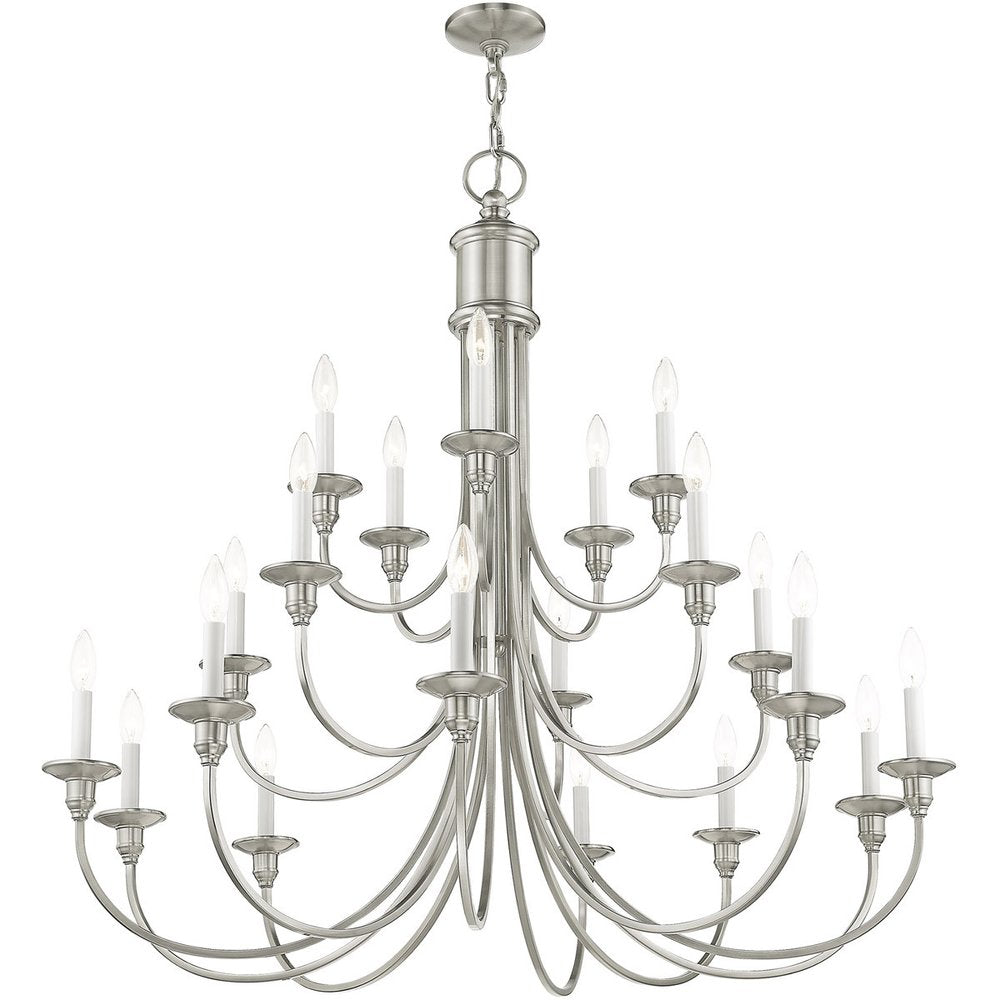 Multi Light Dimmable Chandelier With Shades