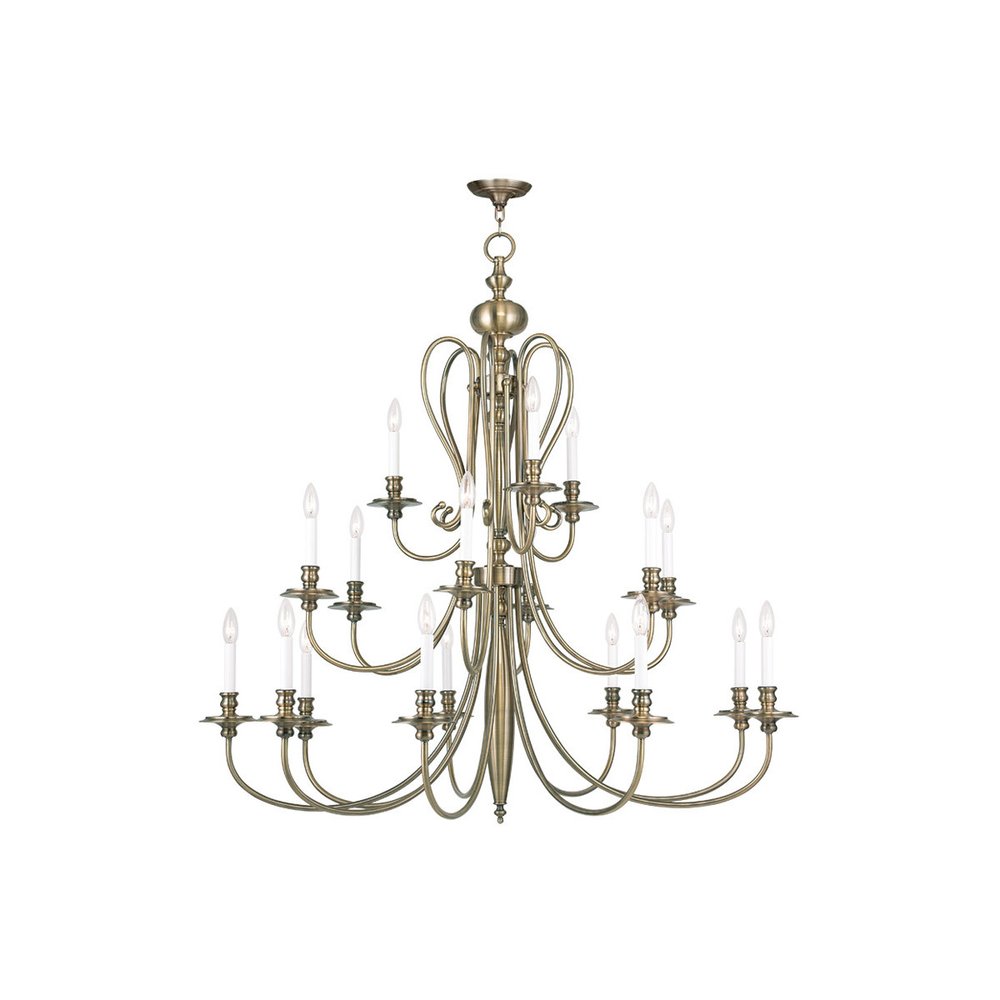 Multi Light Dimmable Chandelier With Shades