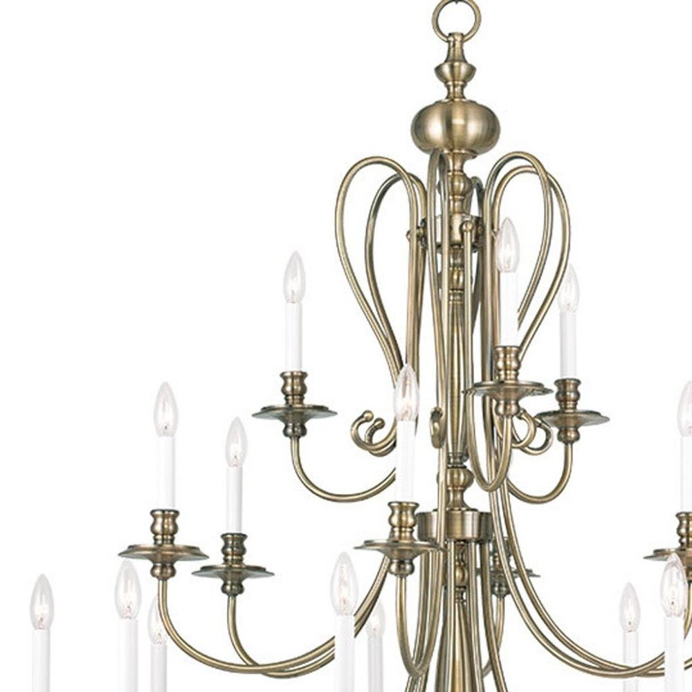 Multi Light Dimmable Chandelier With Shades