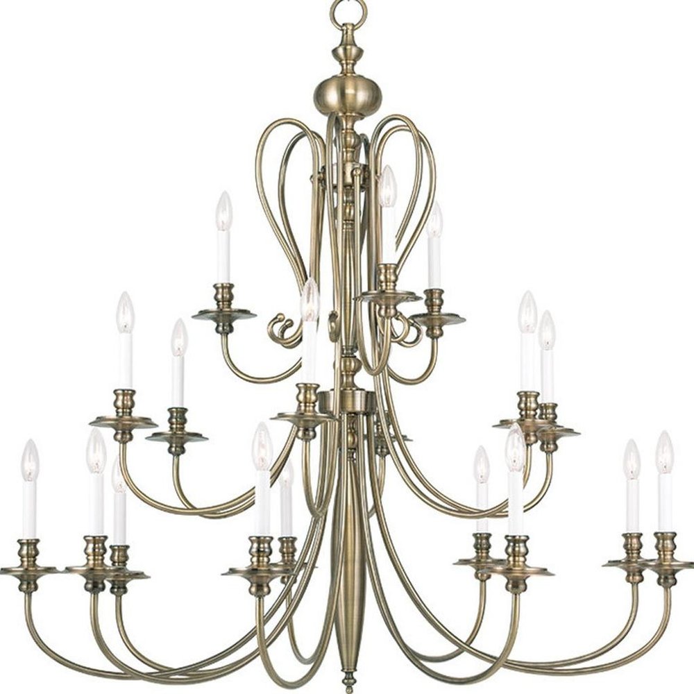 Multi Light Dimmable Chandelier With Shades