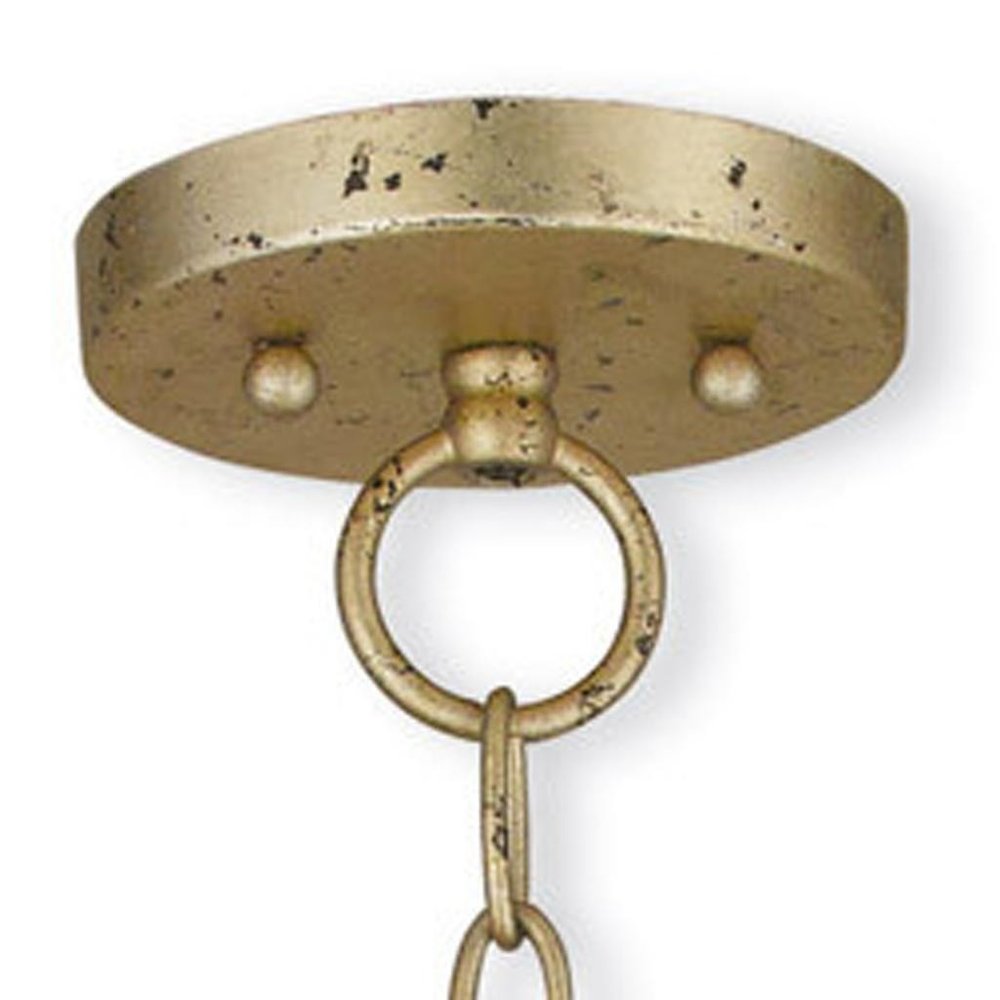 Gold Four Light Metal Dimmable Chandelier With Shades