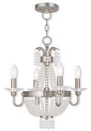 Four Light Dimmable Chandelier With Shades