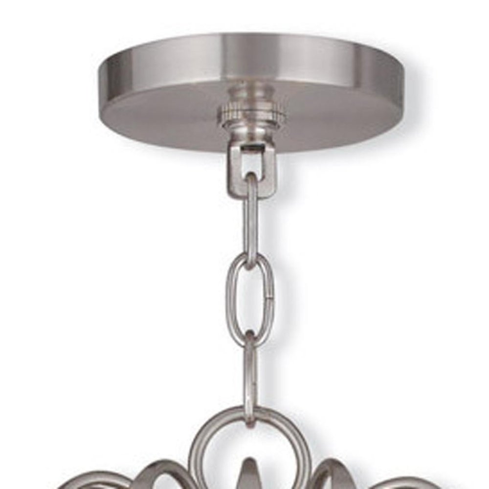 Five Light Dimmable Chandelier With Shades