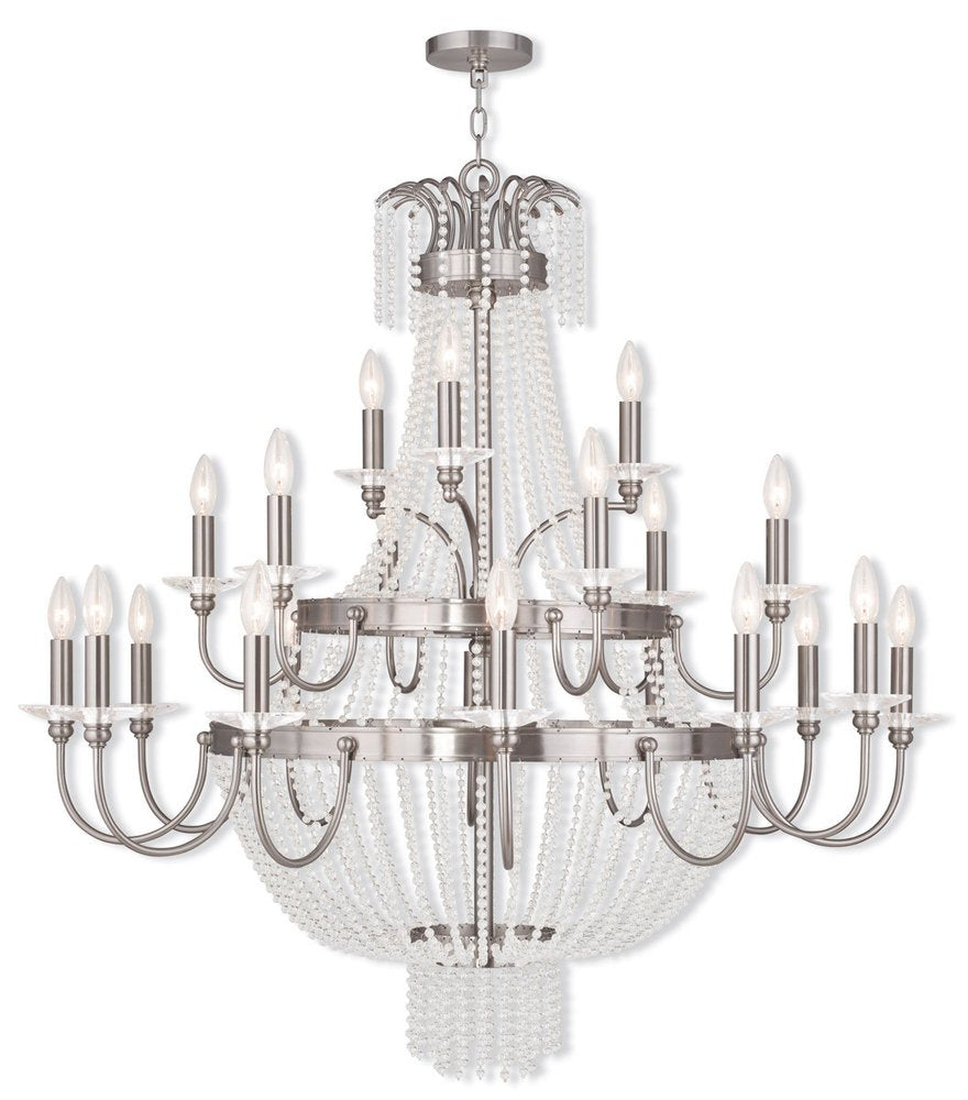Multi Light Dimmable Chandelier With Shades