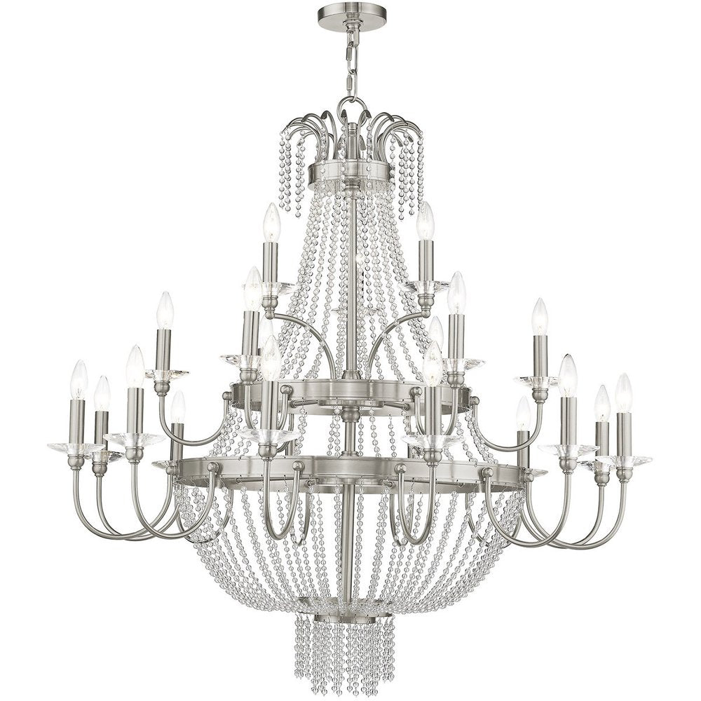 Multi Light Dimmable Chandelier With Shades