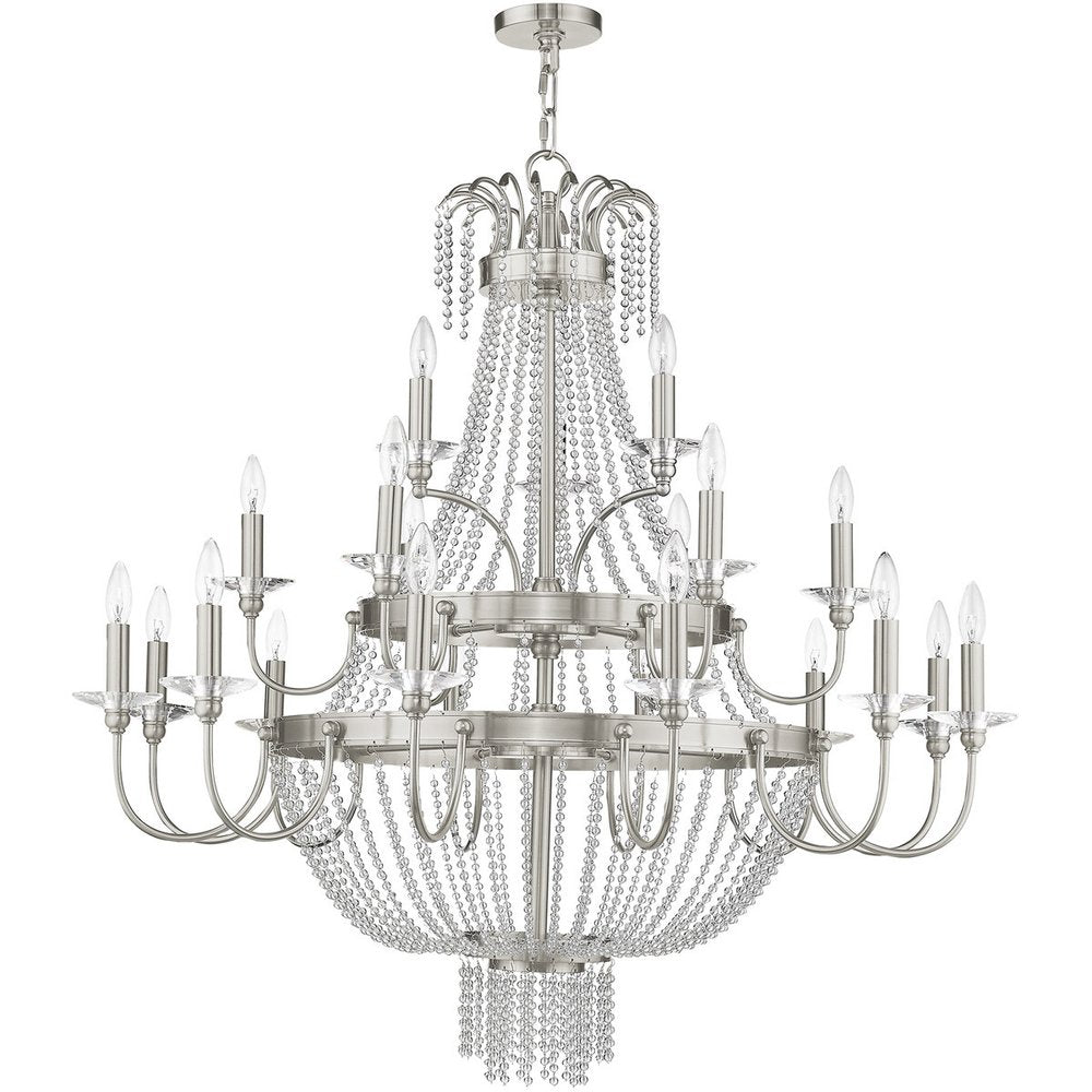 Multi Light Dimmable Chandelier With Shades