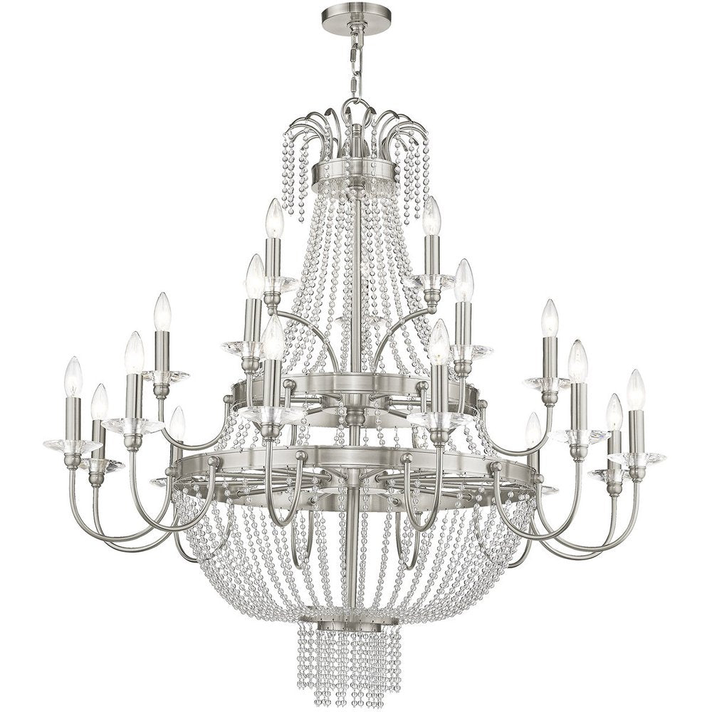 Multi Light Dimmable Chandelier With Shades