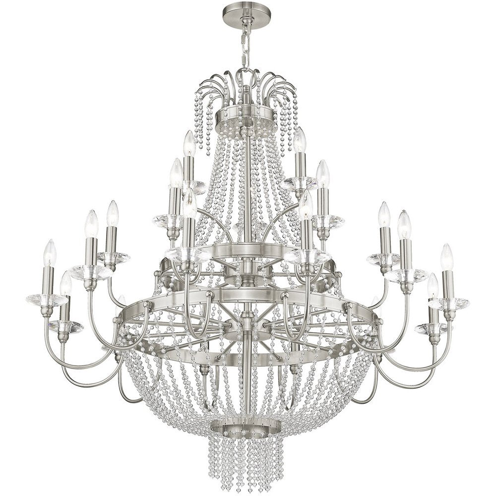 Multi Light Dimmable Chandelier With Shades