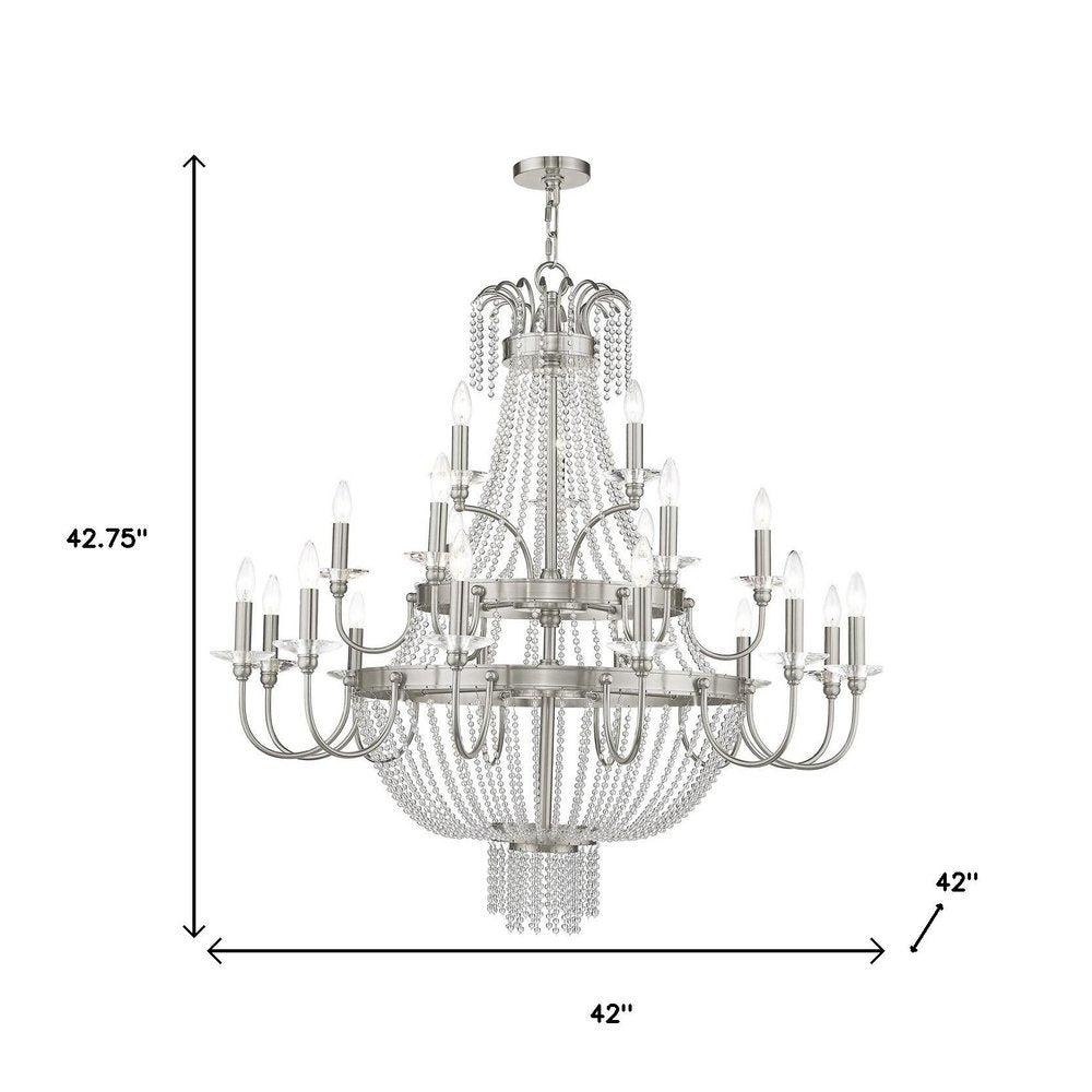 Multi Light Dimmable Chandelier With Shades