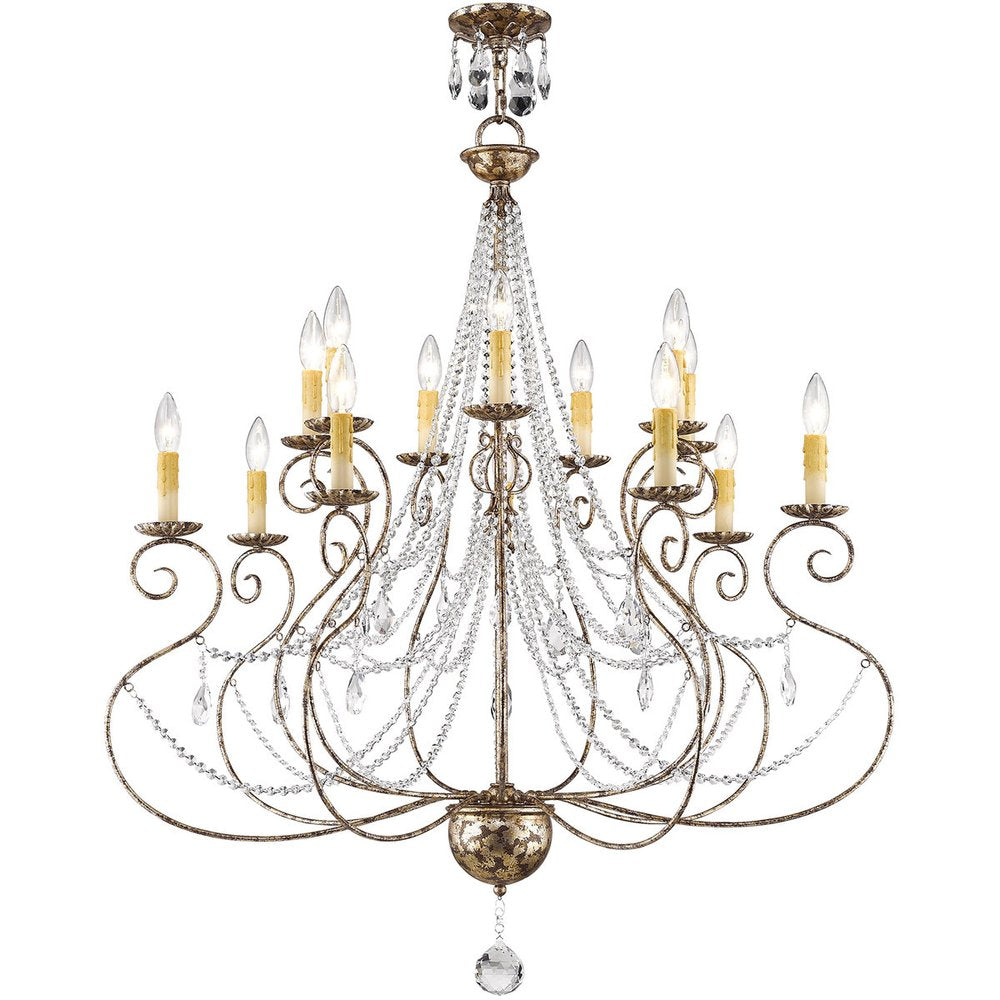 Multi Light Dimmable Chandelier With Shades
