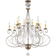 Multi Light Dimmable Chandelier With Shades
