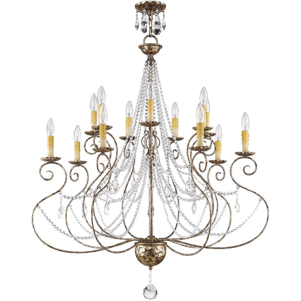 Multi Light Dimmable Chandelier With Shades