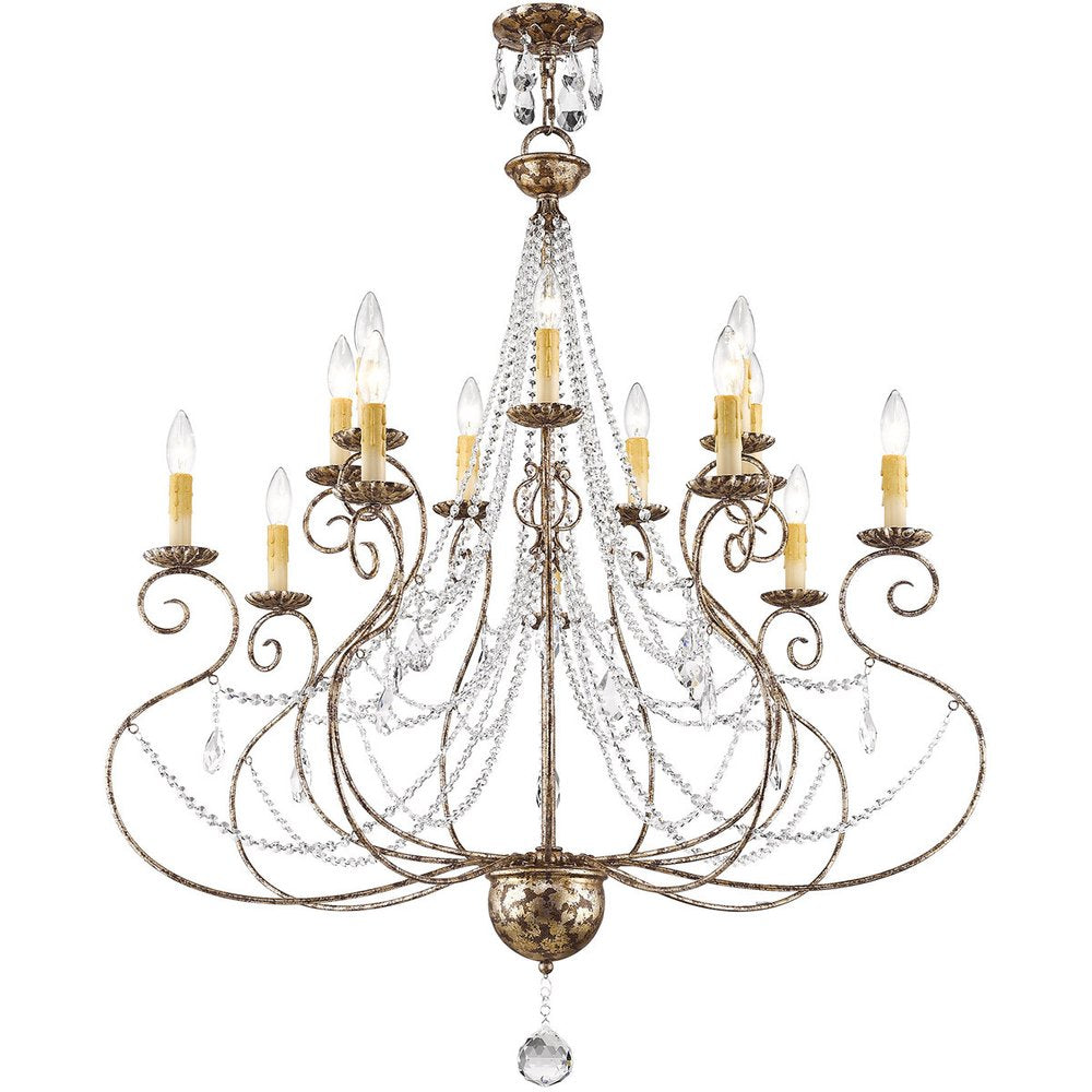 Multi Light Dimmable Chandelier With Shades