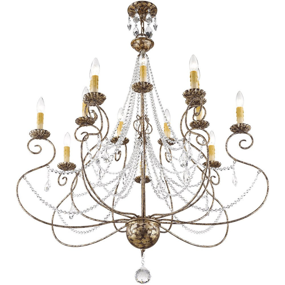 Multi Light Dimmable Chandelier With Shades