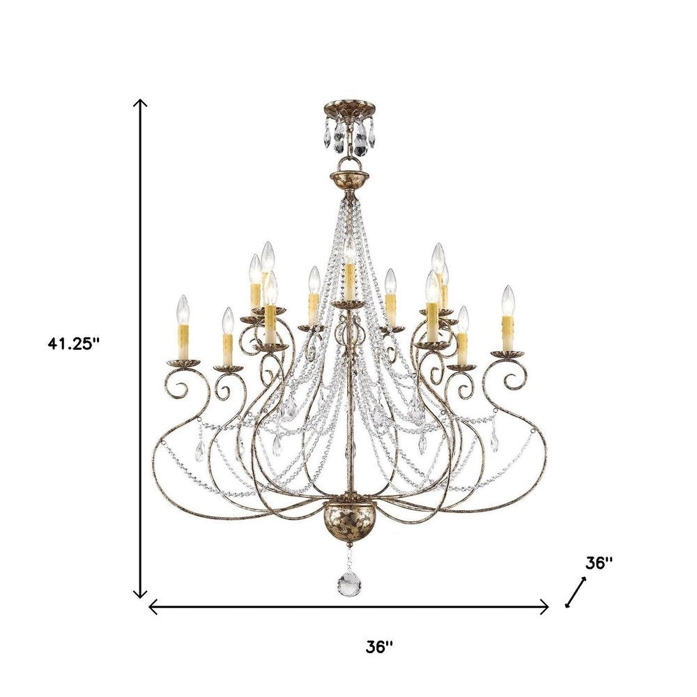 Multi Light Dimmable Chandelier With Shades