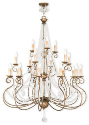 Multi Light Dimmable Chandelier With Shades
