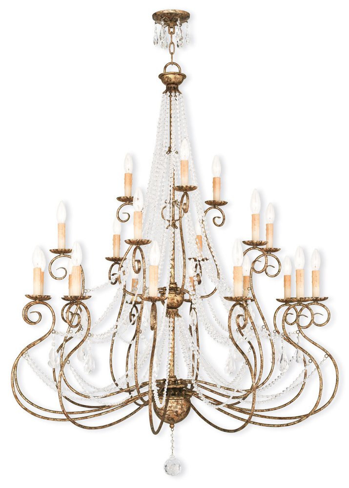 Multi Light Dimmable Chandelier With Shades
