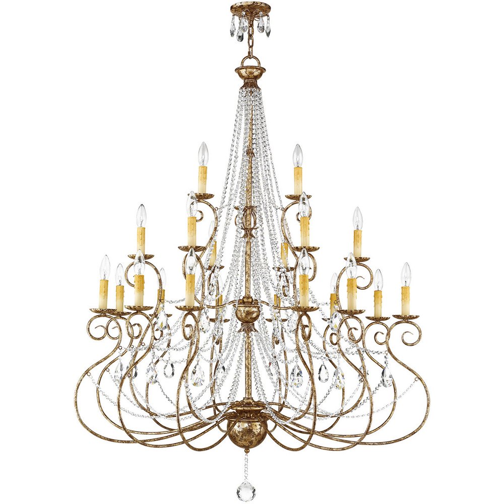 Multi Light Dimmable Chandelier With Shades