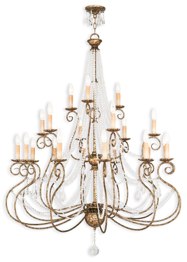 Bronze Multi Light Metal Dimmable Chandelier With Shades
