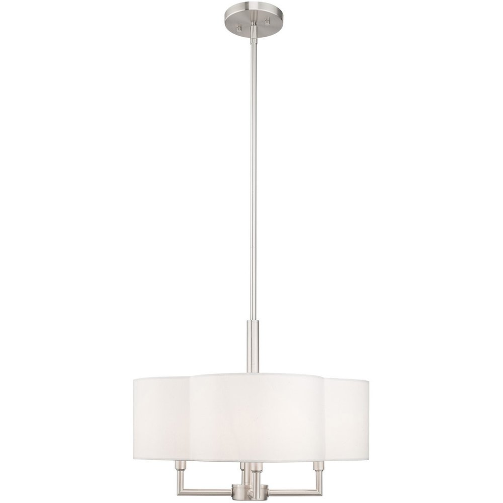 Four Light Dimmable Chandelier With Shades