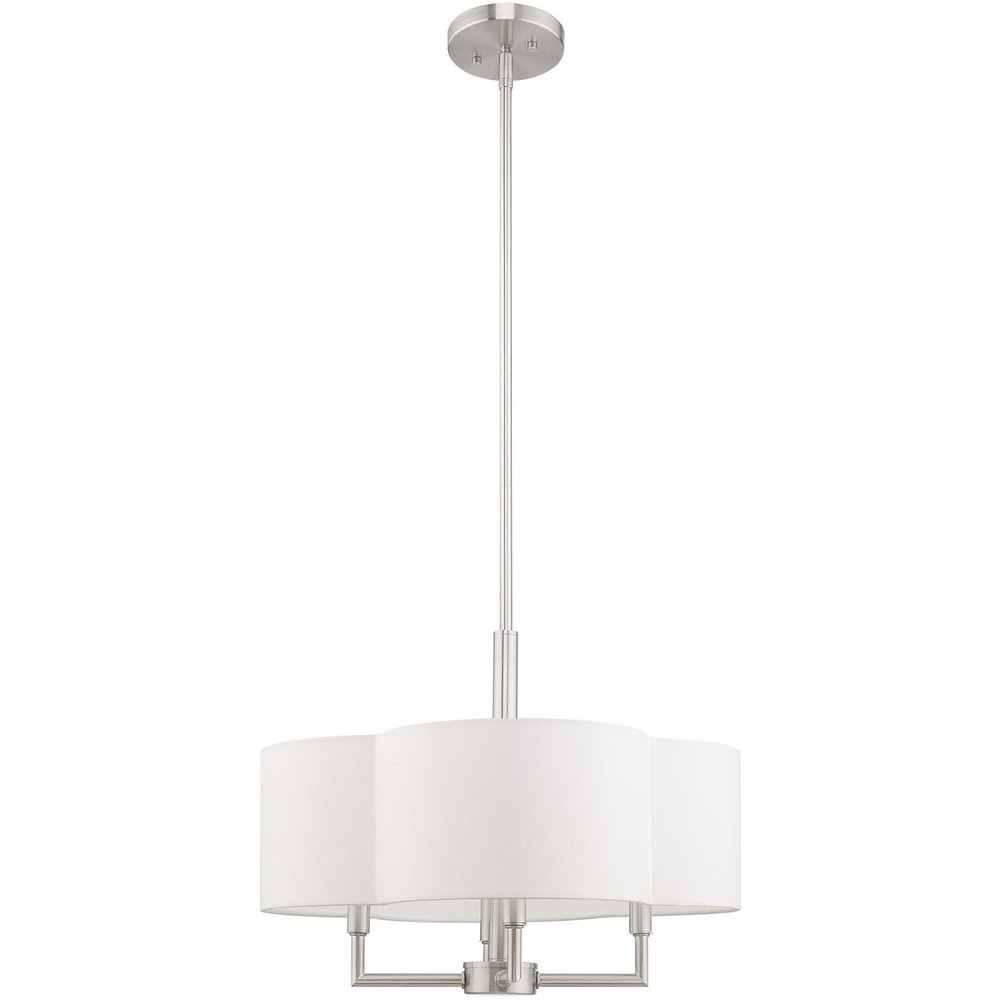 Four Light Dimmable Chandelier With Shades