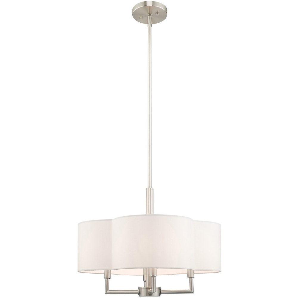 Four Light Dimmable Chandelier With Shades