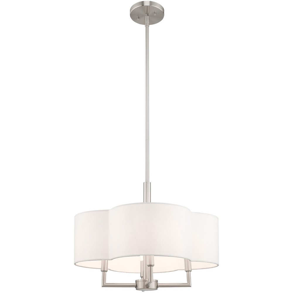 Four Light Dimmable Chandelier With Shades