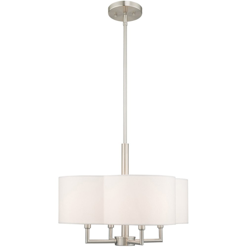 Four Light Dimmable Chandelier With Shades