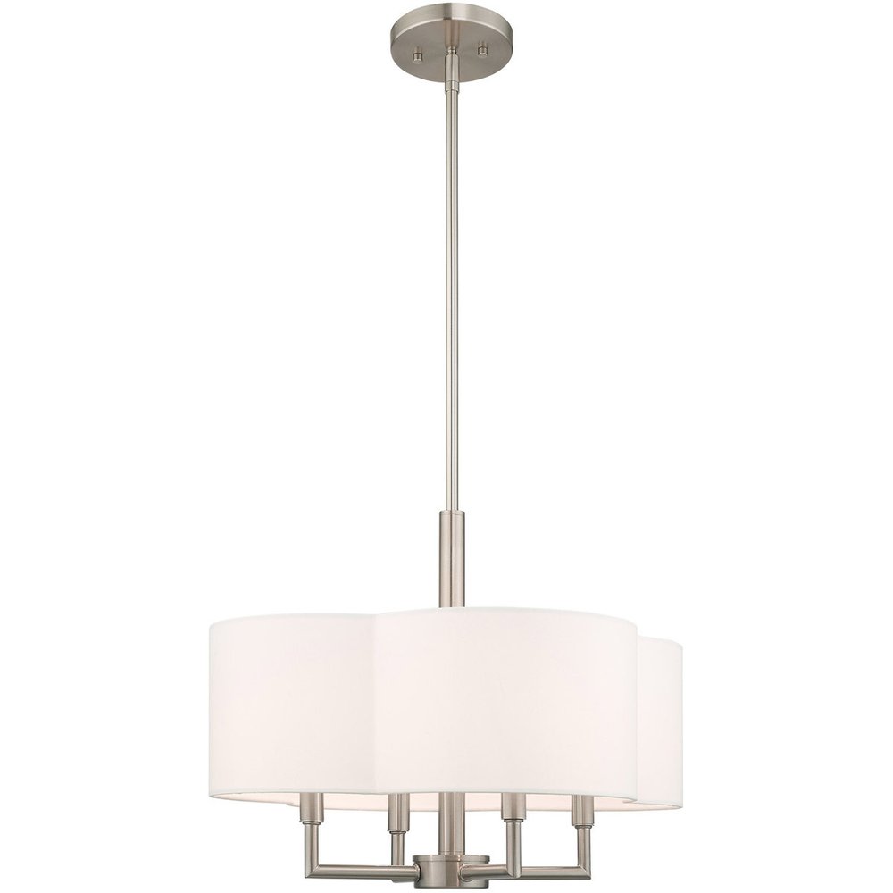 Four Light Dimmable Chandelier With Shades