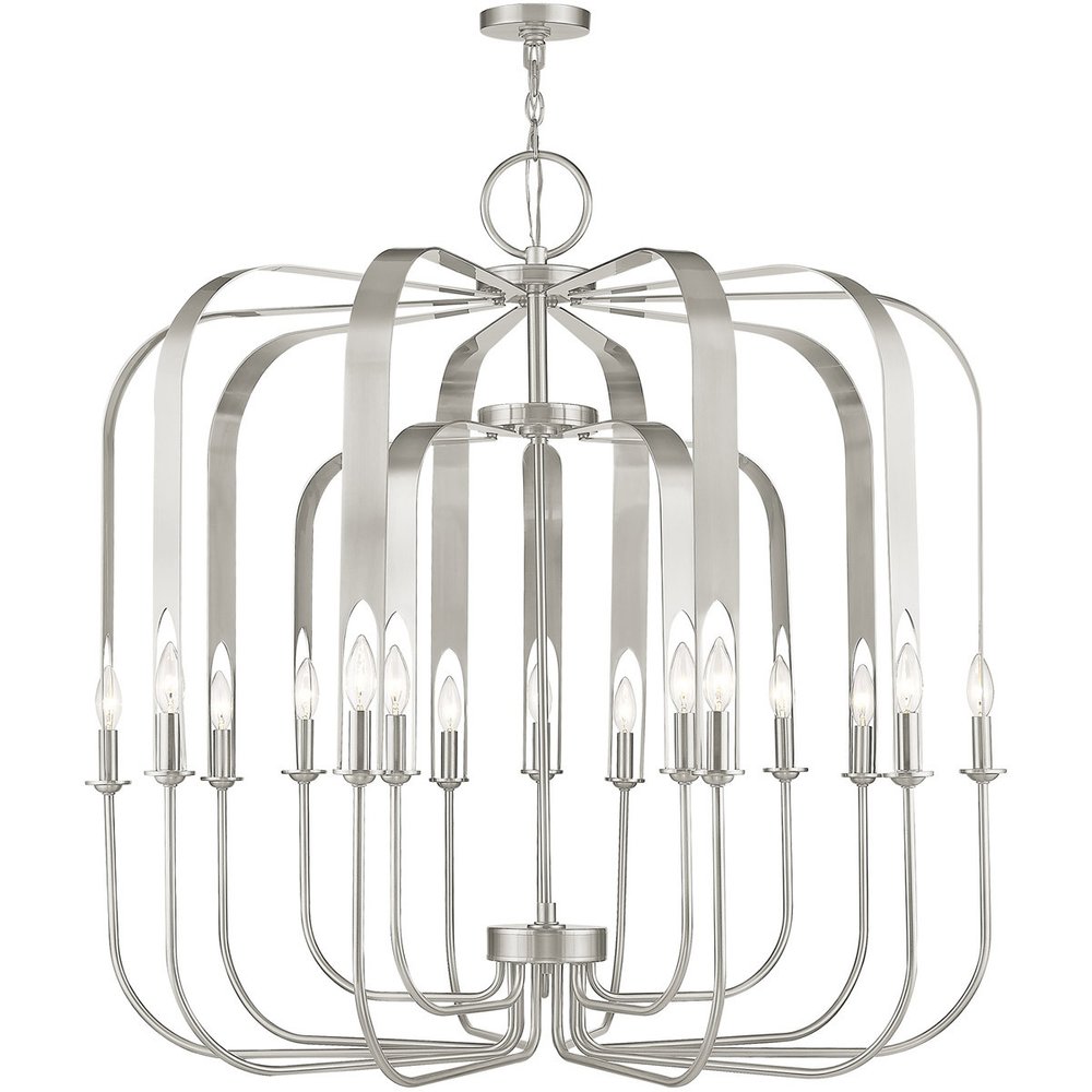 Multi Light Dimmable Chandelier With Shades