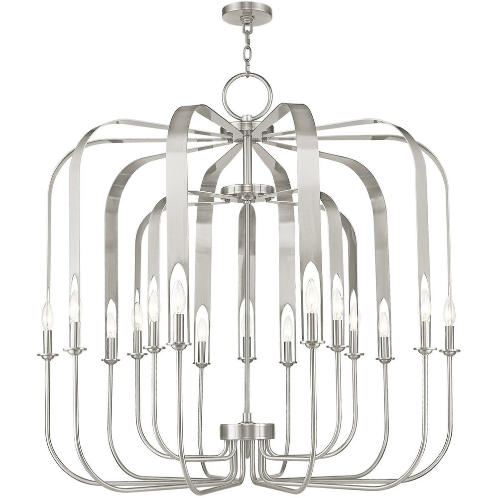 Multi Light Dimmable Chandelier With Shades