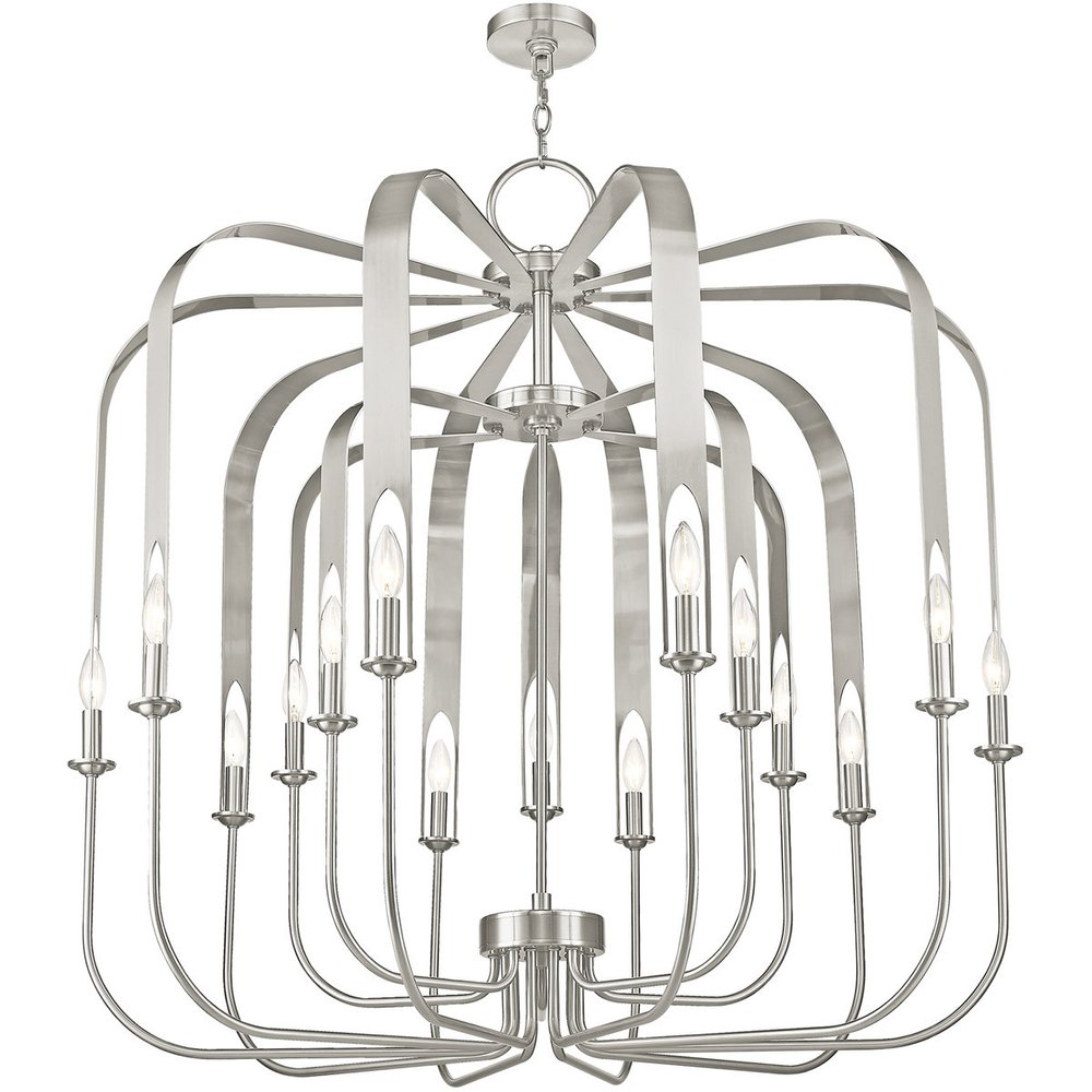 Multi Light Dimmable Chandelier With Shades