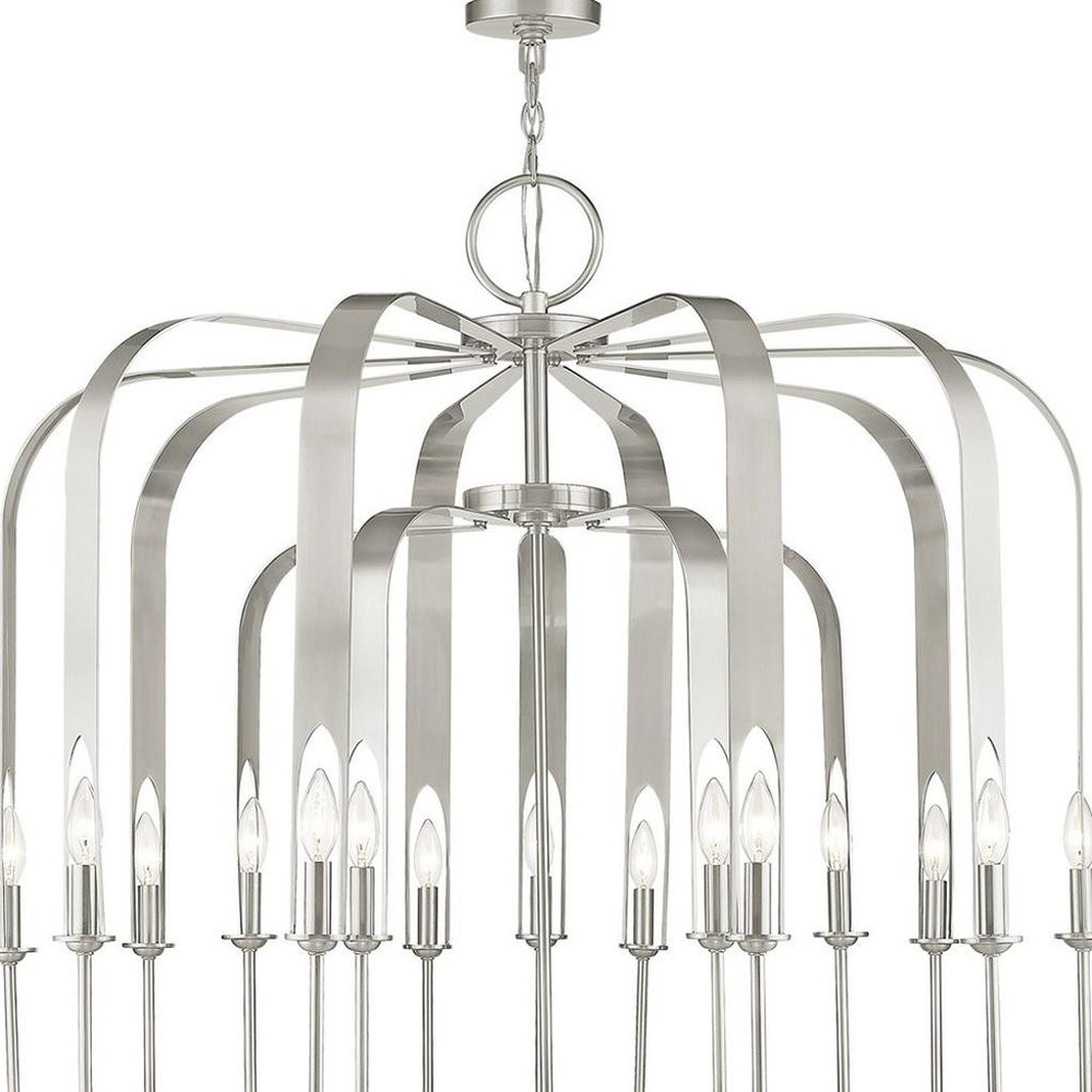 Multi Light Dimmable Chandelier With Shades
