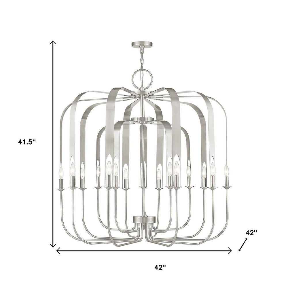 Multi Light Dimmable Chandelier With Shades