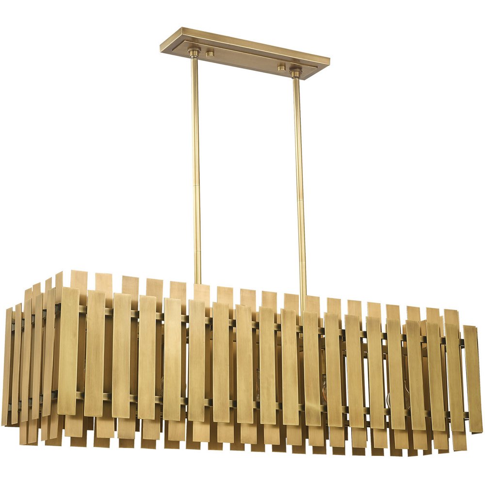 Five Light Dimmable Chandelier With Shades