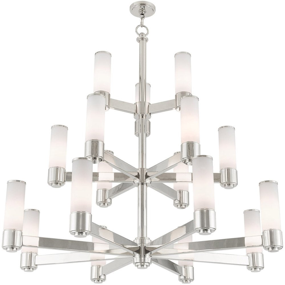 Multi Light Dimmable Chandelier With Shades