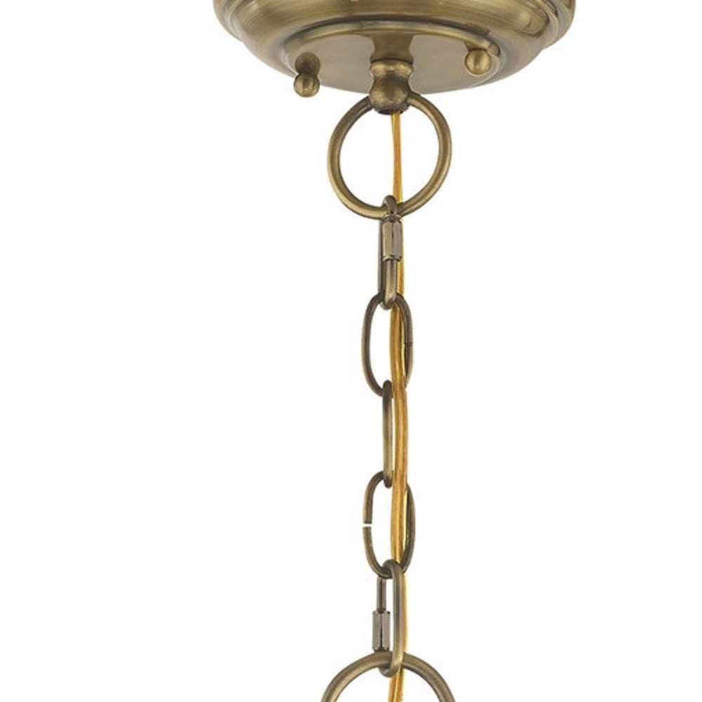 Three Light Dimmable Chandelier With Shades