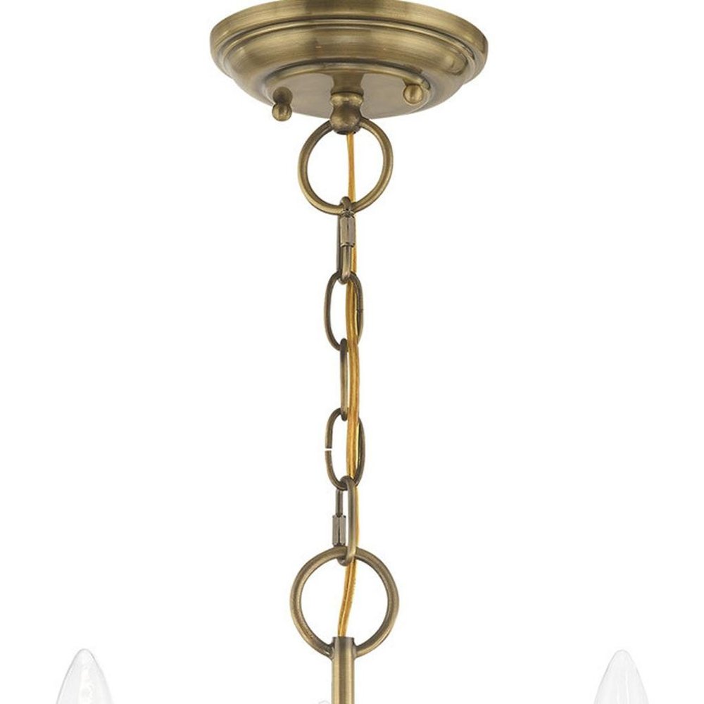Three Light Dimmable Chandelier With Shades