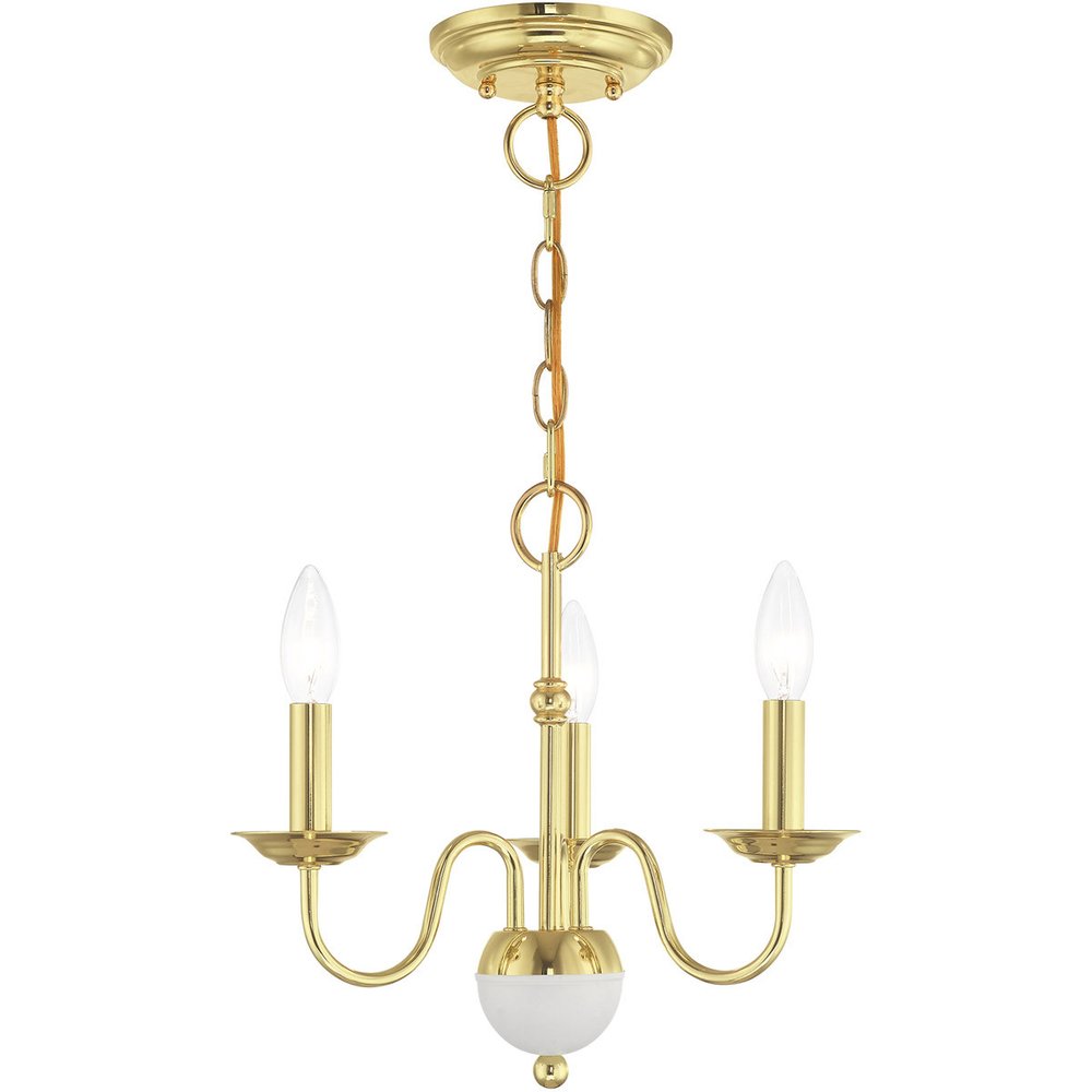 Three Light Dimmable Chandelier With Shades