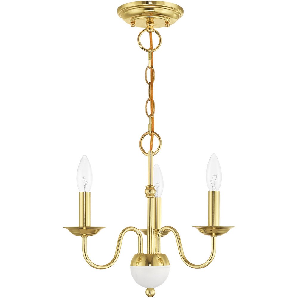 Three Light Dimmable Chandelier With Shades