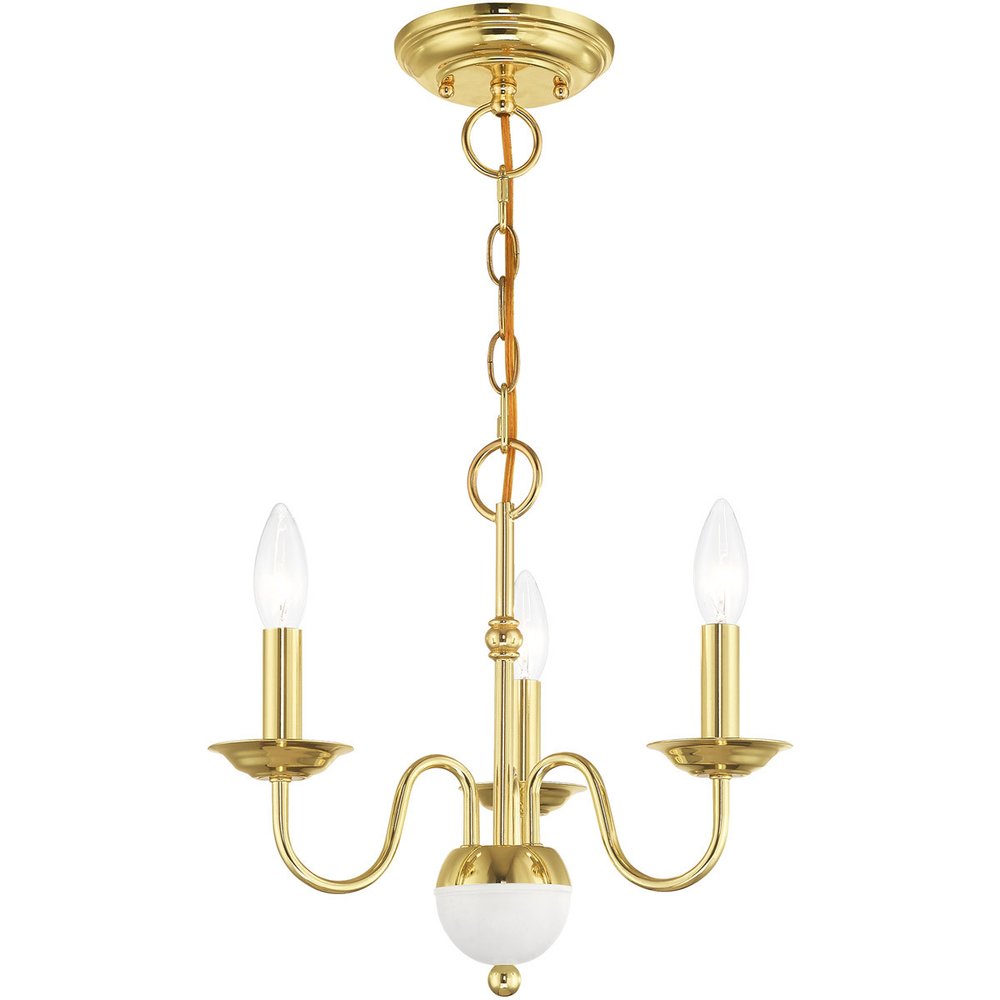 Three Light Dimmable Chandelier With Shades