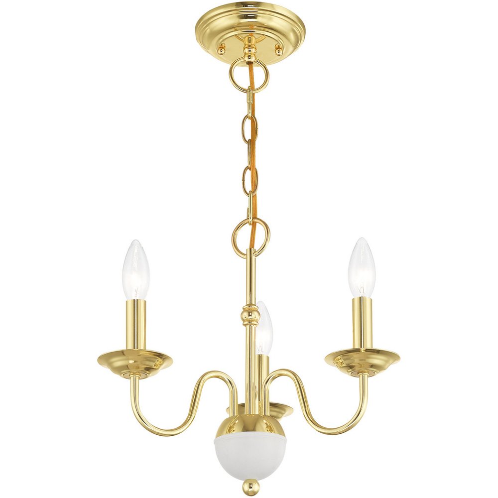 Three Light Dimmable Chandelier With Shades
