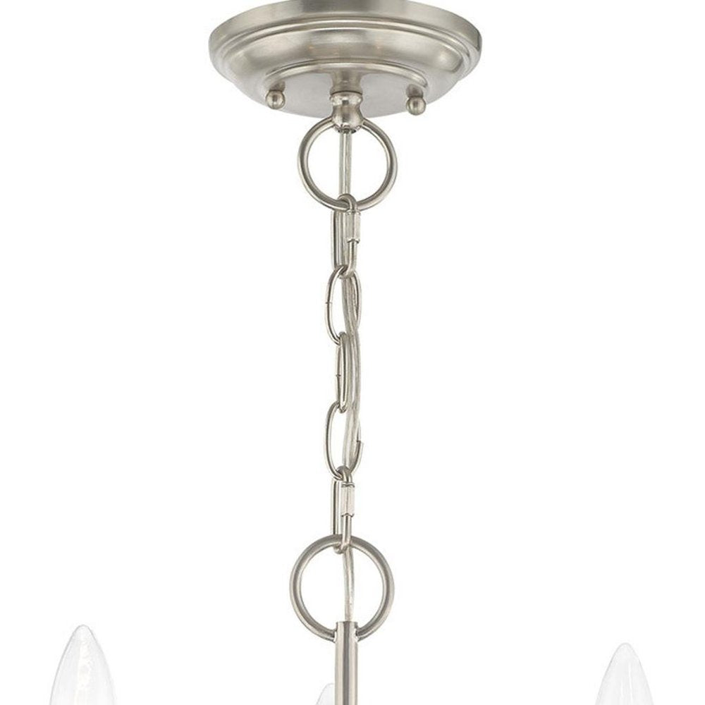 Three Light Dimmable Chandelier With Shades