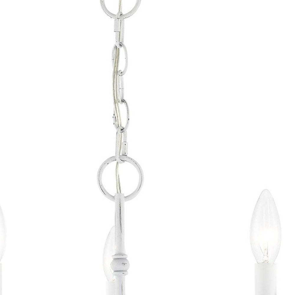Five Light Dimmable Chandelier With Shades