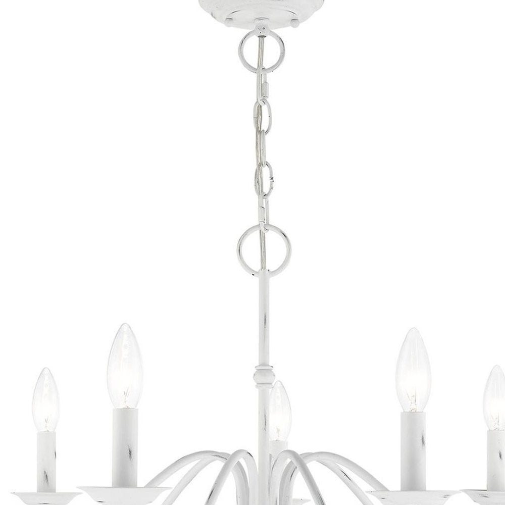 Seven Light Dimmable Chandelier With Shades