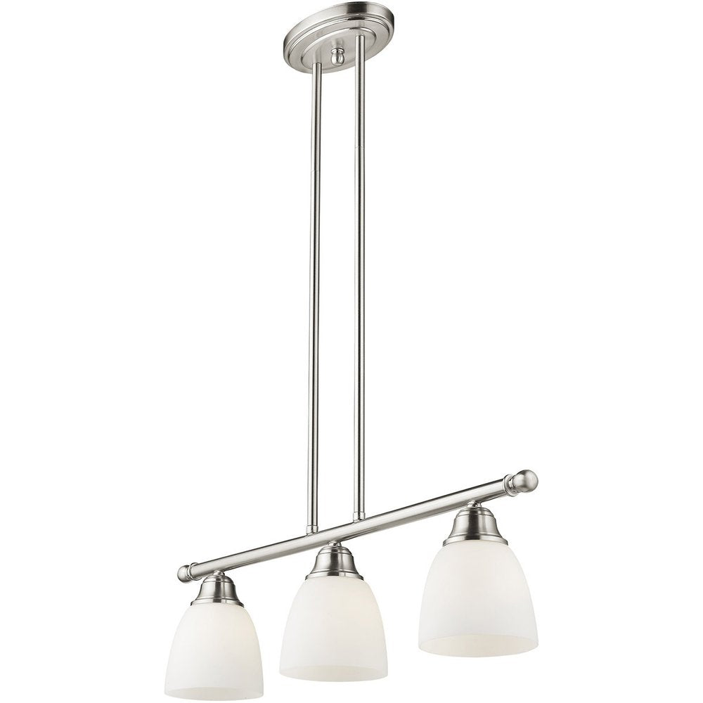 Three Light Dimmable Chandelier With Shades