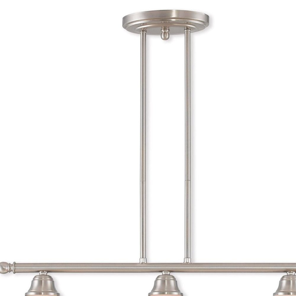 Three Light Dimmable Chandelier With Shades