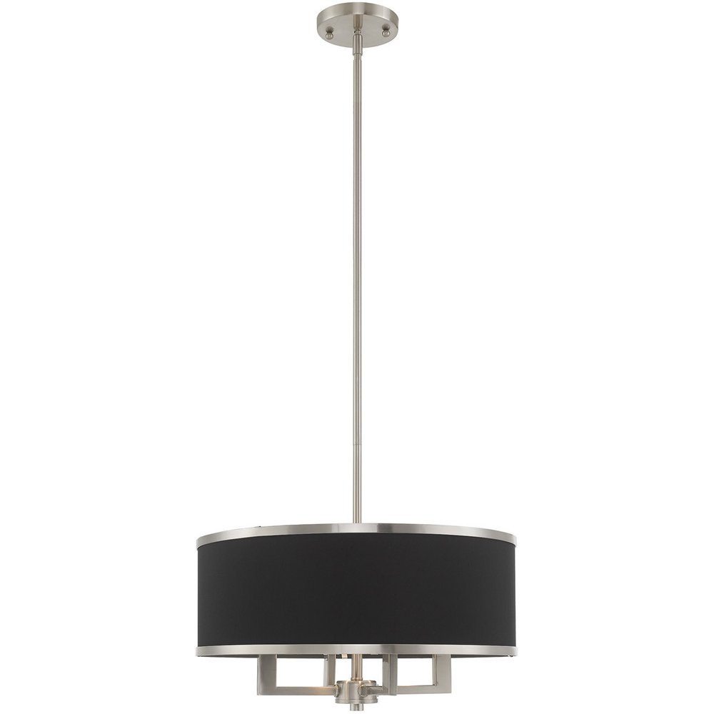 Four Light Dimmable Chandelier With Shades