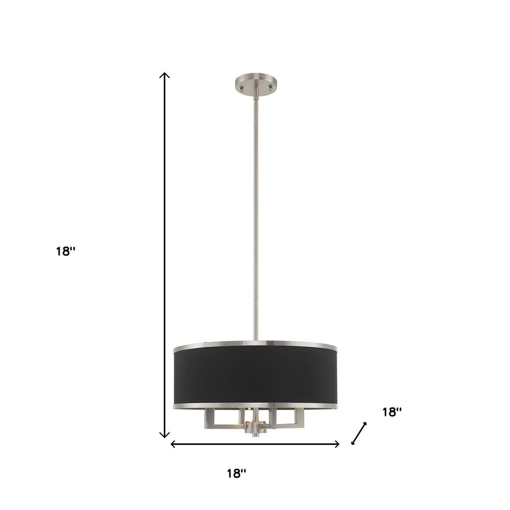 Four Light Dimmable Chandelier With Shades